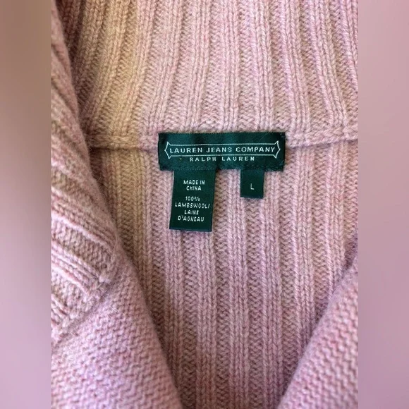 Lauren Jean Company Vtg Lambwool Heavyweight Knitted Sweater Women’s Size Large - Picture 6 of 13